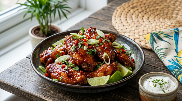 Hot Wings with Boozy Blu Sauce